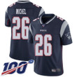 Nike Patriots #26 Sony Michel Navy Blue Team Color Men's Stitched Nfl 100Th Season Vapor Limited Jersey Nfl