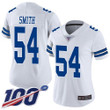 Nike Cowboys #54 Jaylon Smith White Women's Stitched Nfl 100Th Season Vapor Limited Jersey Nfl- Women's
