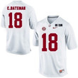 Men's Alabama Crimson Tide #18 Cooper Bateman White 2016 BCS College Football Nike Limited Jersey NCAA