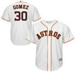 Men's Houston Astros #30 Carlos Gomez Home White Mlb Cool Base Jersey Mlb