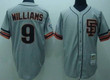 San Francisco Giants #9 Matt Williams 1989 Gray Throwback Jersey Mlb