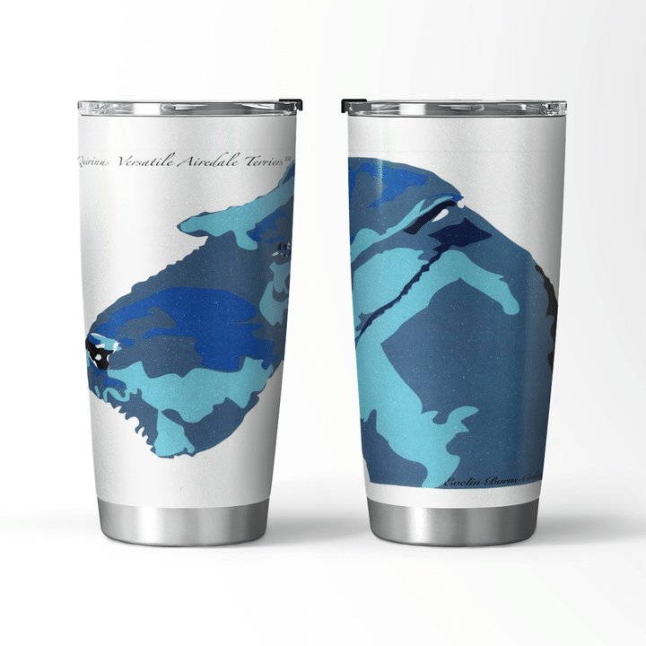 Quirinus Versatile Airedale Terriers� Blue 1 Travel Mug