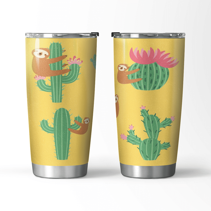 Sloth Cacti Travel Mug