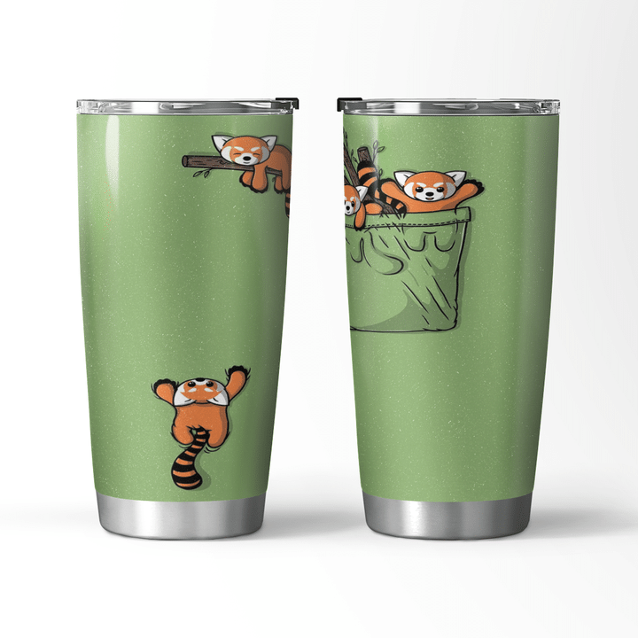 Pocket Red Panda Bears Travel Mug