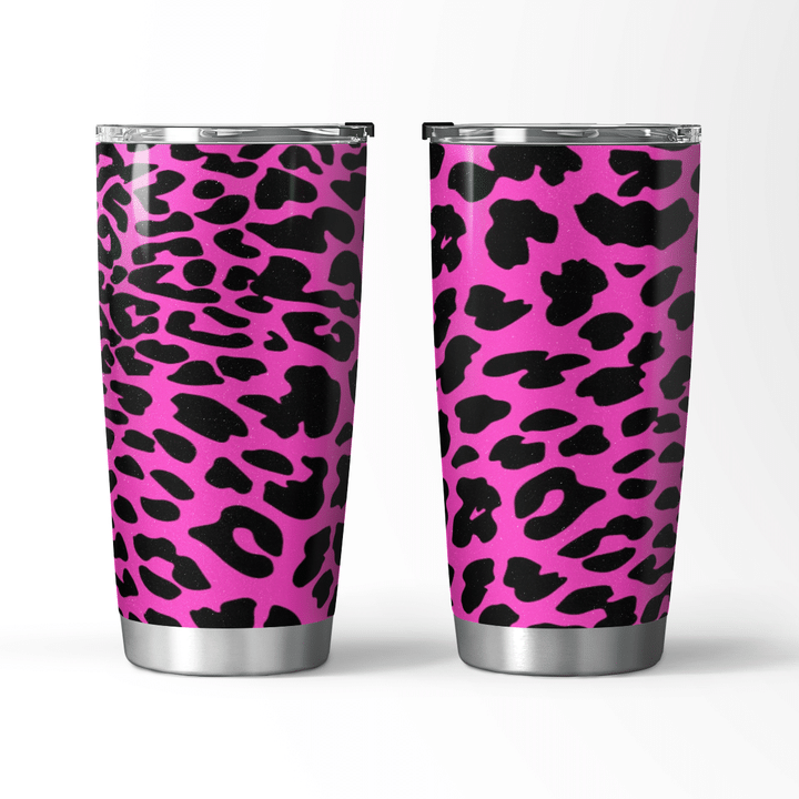 Pink Cheetah Print Travel Mug