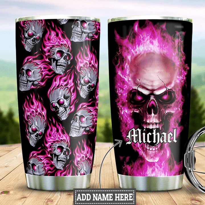 Skull Personalized HTC0312009 Stainless Steel Tumbler