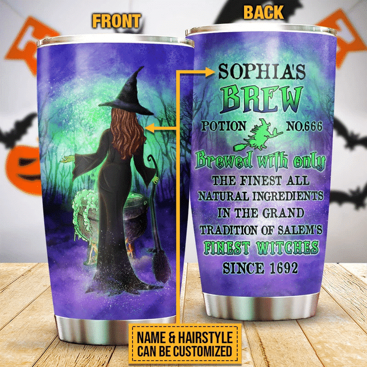 Witch Brew Potion Custom Tumbler Spirits Halloween Witch Gift Witchcraft Woman Tumbler Halloween Party Supplies