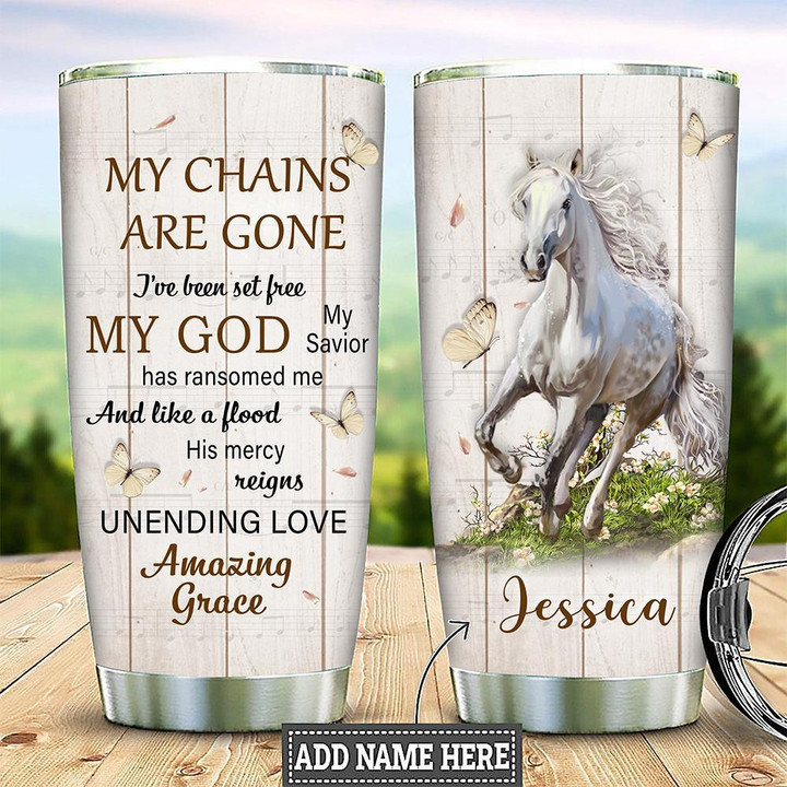 Personalized Horse Chains Are Gone Tumbler