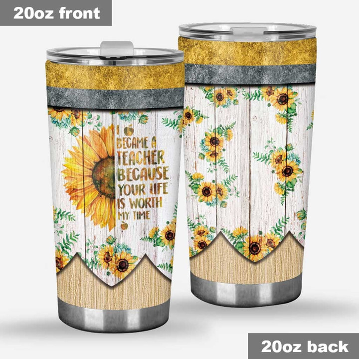 Became A Teacher Personalized Tumbler