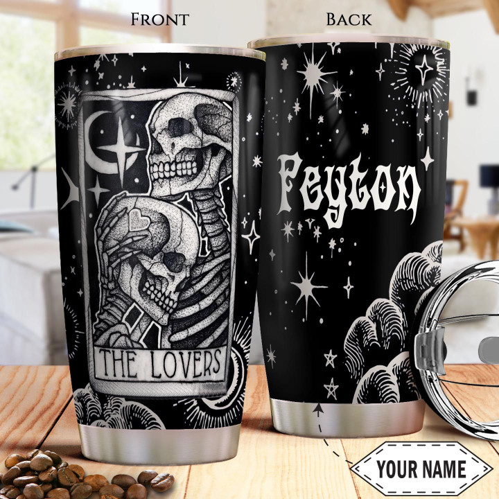 Skull Couple Tattoo KD4 Personalized THA2001018Z Stainless Steel Tumbler