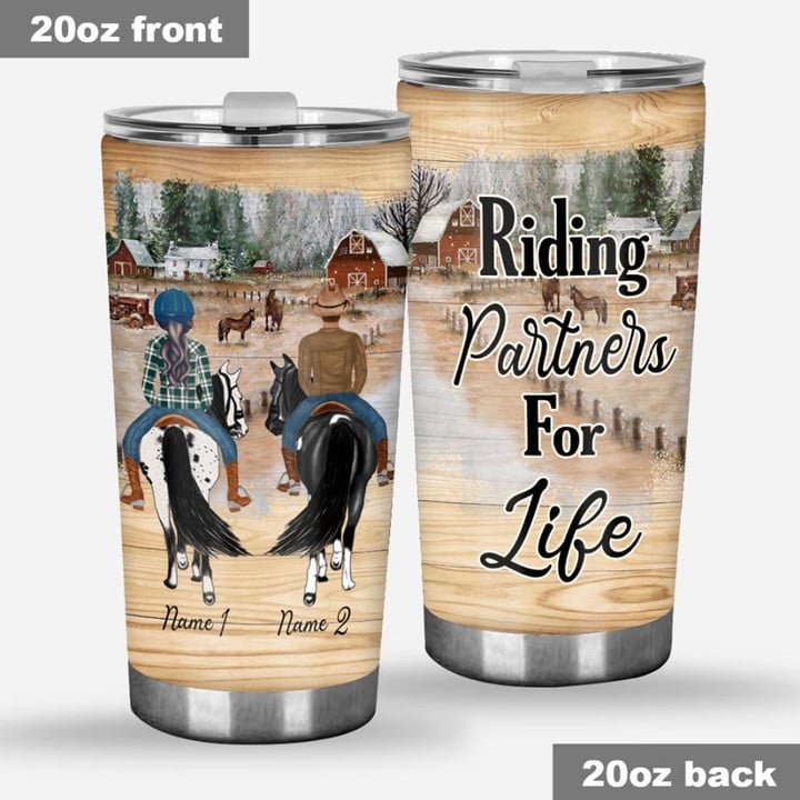 Id Rather Be At The Barn - Personalized Horse Tumbler