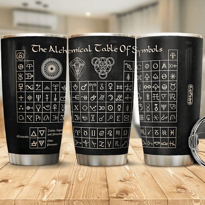 Witch Alchemical Table Of Symbol AGMZ2708007Z Stainless Steel Tumbler