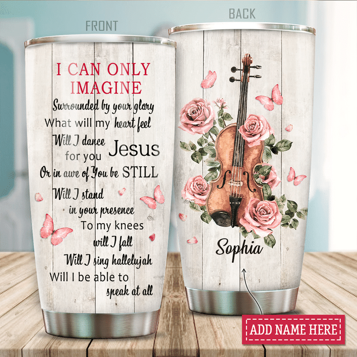 Violin Surrounded By Glory Personalized Tumbler