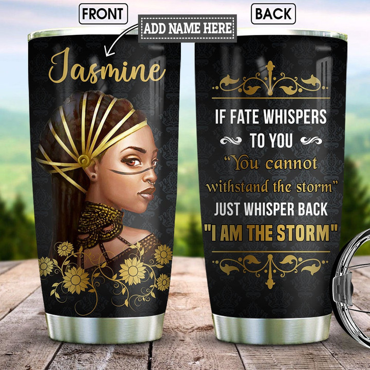 Personalized Black Women Storm BGM0601003Z Stainless Steel Tumbler