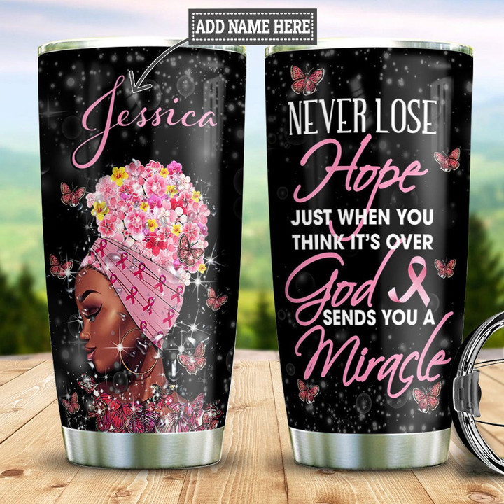 Personalized BC Faith Afro HLS2312001 Stainless Steel Tumbler
