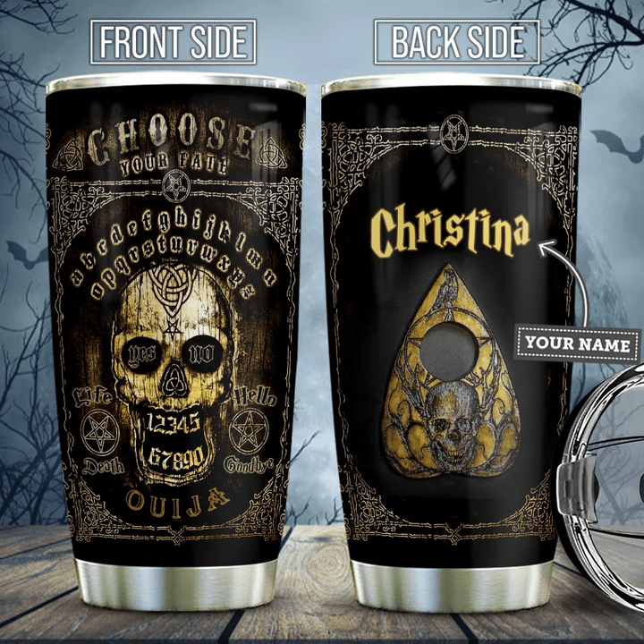 Choose Your Fate Skull Ouija Table Personalized ABLZ2508002Z Stainless Steel Tumbler