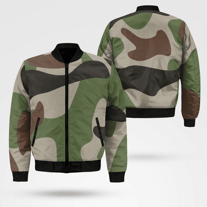 Camouflage Light Bomber Jacket Mens Classic & Sporty