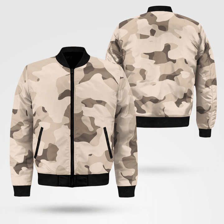 Camouflage Bomber Jacket Printed Classic & Sporty