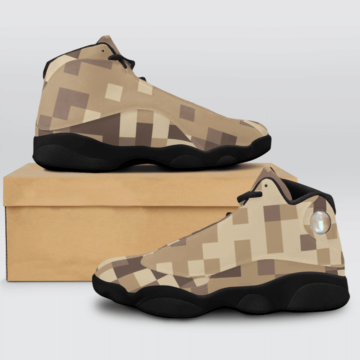 Camouflage Classic Basketball Shoes Cool Looking Black Sole Unisex