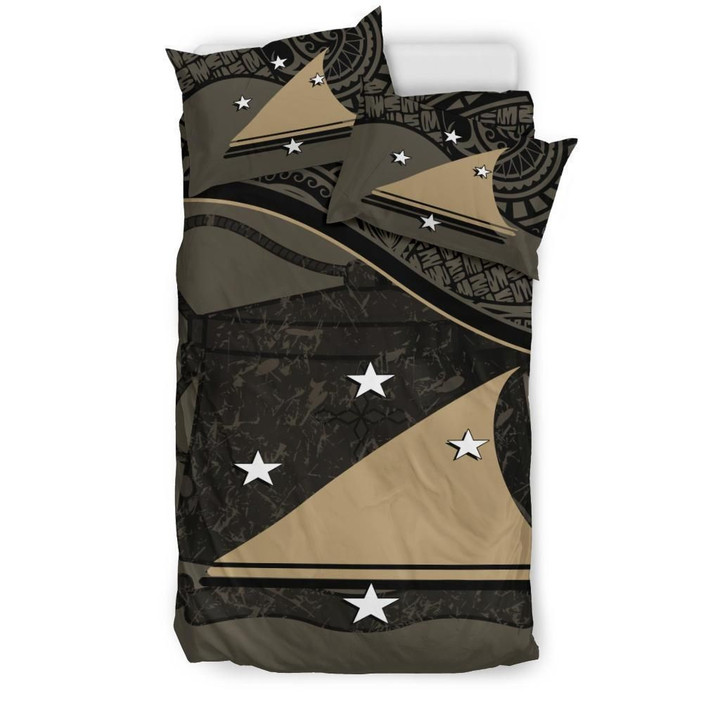 Tokelau Brown Design Set Comforter Duvet Cover With Two Pillowcase Bedding Set