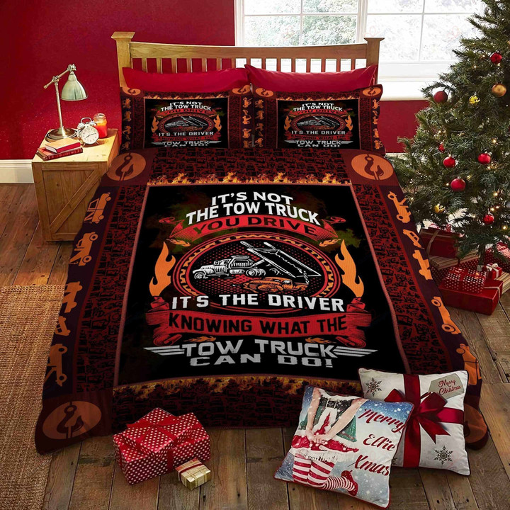 The Tow Truck Pattern 3d Set Comforter Duvet Cover With Two Pillowcase Bedding Set