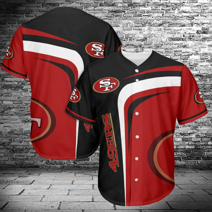 San Francisco 49Ers Baseball Jersey Shirt 423 - Baseball Jersey Lf