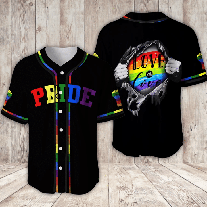 lgbt love is love baseball shirt | pride rainbow baseball shirt baseball jersey lf