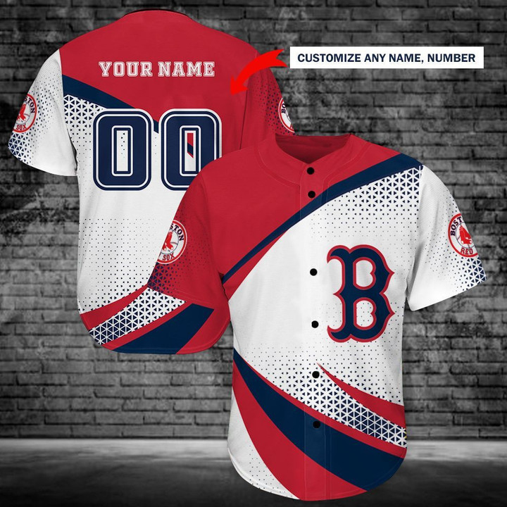 Personalize Baseball Jersey - Custom Name and Number Personalized BOSTON RED SOX 183 Baseball Jersey For Fans - Baseball Jersey LF