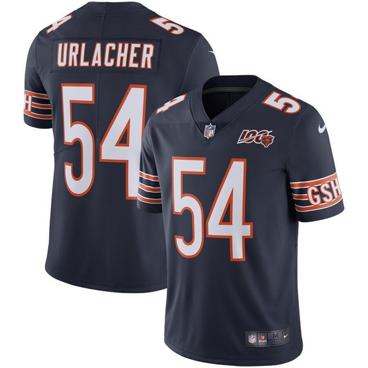 Nike Bears 54 Brian Urlacher Navy 100Th Anniversary Retired Vapor Untouchable Limited Jersey Nfl