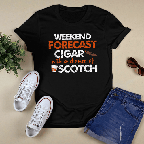 Weekend Forecast Cigar and Scotch T-shirt + Hoodie