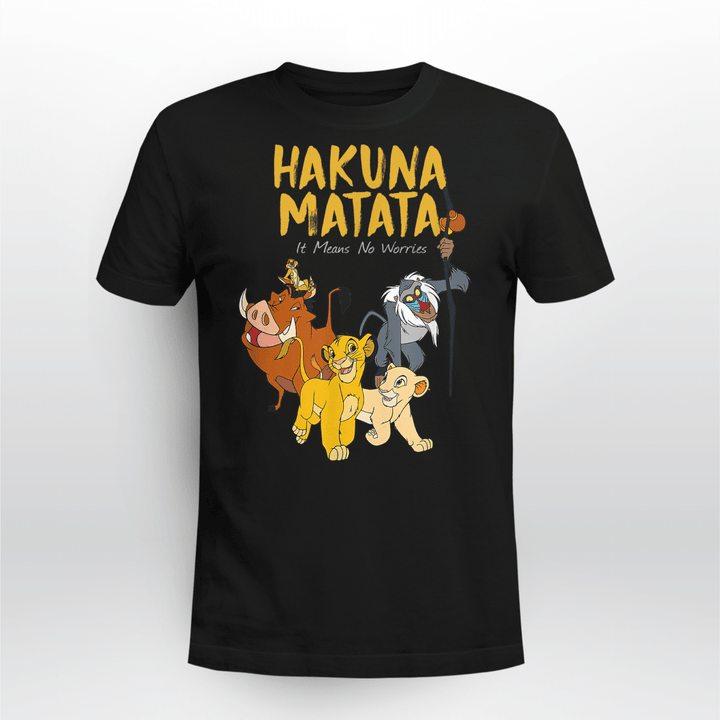 Lion King Classic It Means No Worries T-Shirt + Hoodie