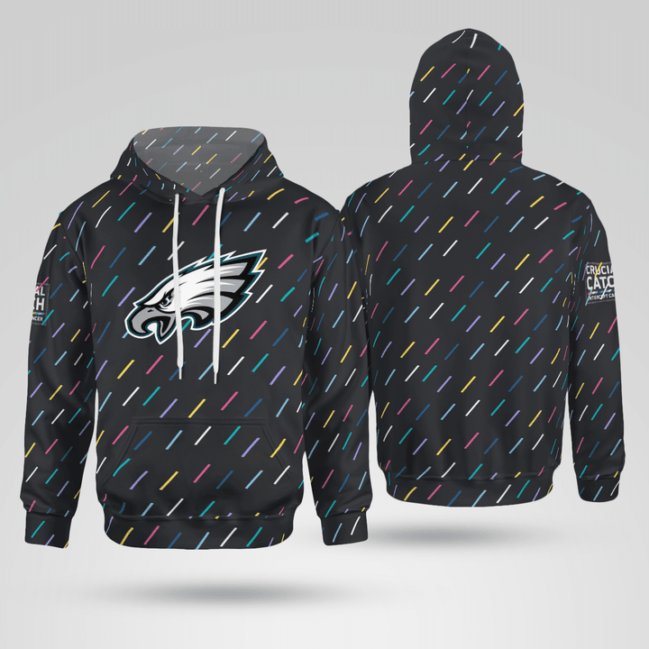 Philadelphia Crucial Catch 2021 Hoodie (100% Donation National Breast Cancer Foundation)