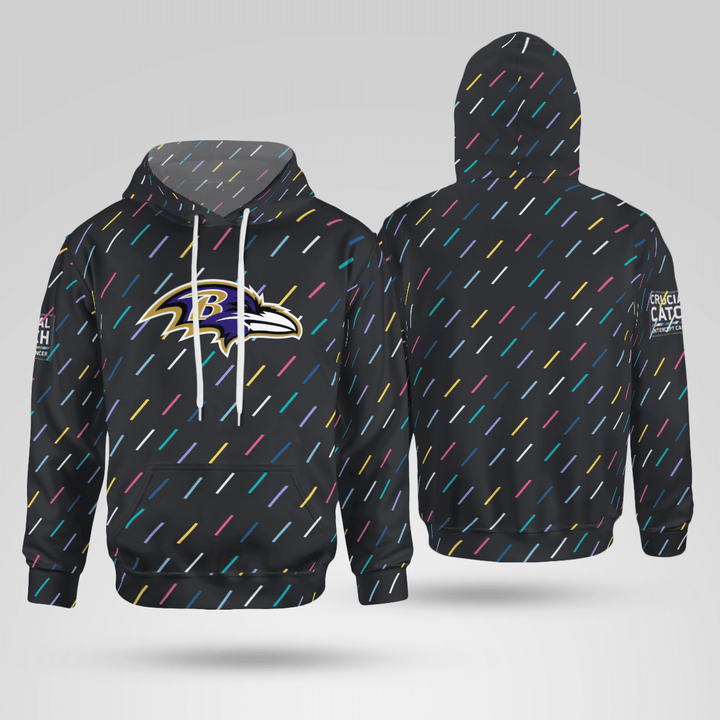 Baltimore Crucial Catch 2021 Hoodie (100% Donation National Breast Cancer Foundation)