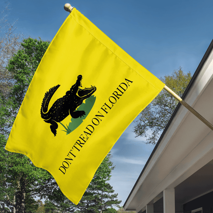 Don't Tread On Florida House Flag - Wood Sign