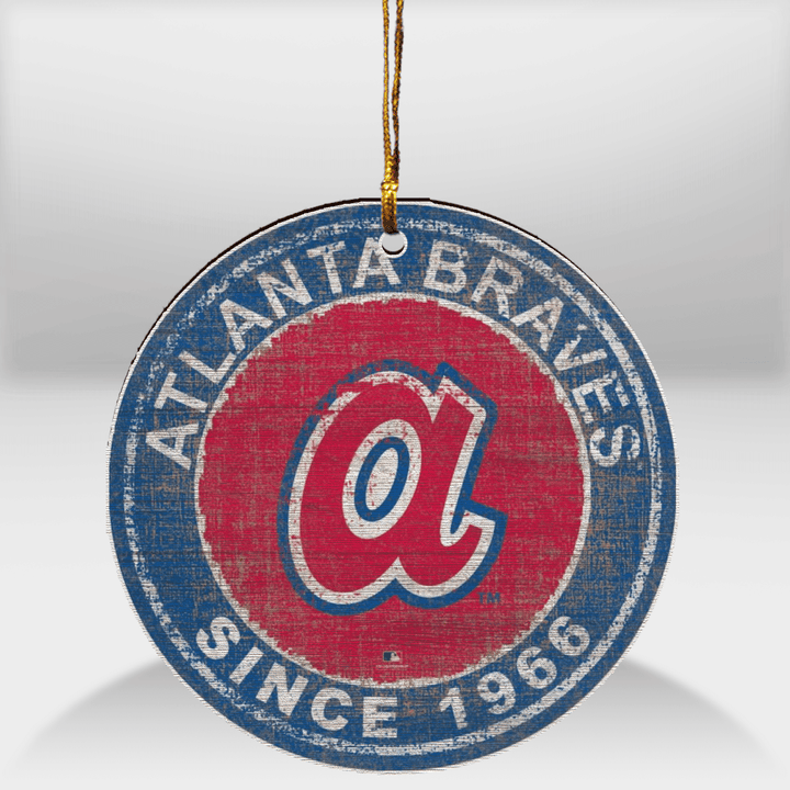 Atlanta World Series Champions Mica Custom Ornament - Wooden Custom Ornament
