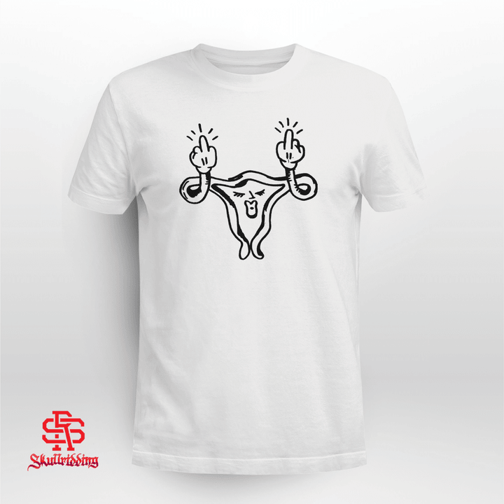 Uterus Middle Finger Shirt and Hoodie