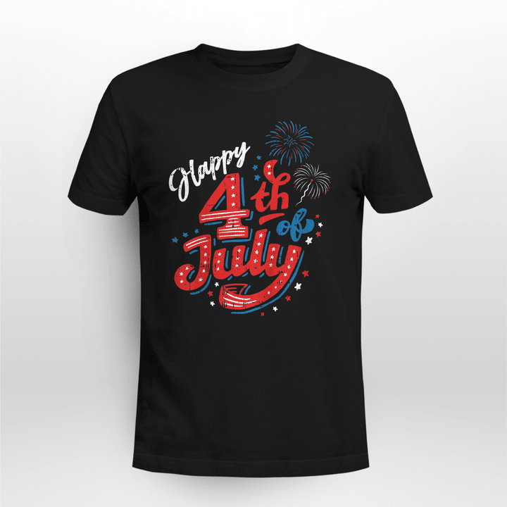 Happy 4th Of July Cool Independence Day Patriotic American T-Shirt and Hoodie