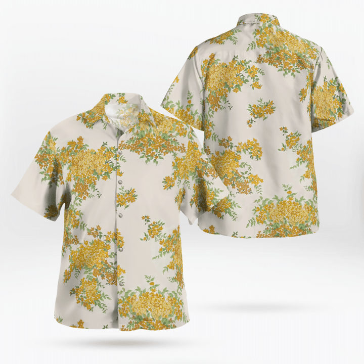 Amaltas Flower Hawaiian Shirt and Shorts