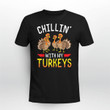 Chillin With My Turkeys Thanksgiving Family Boys Kids