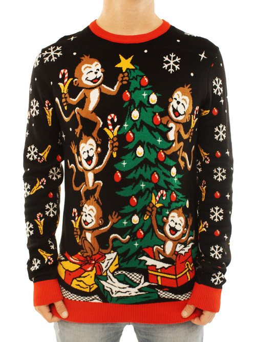 Spider Monkeys Ugly Christmas Sweater