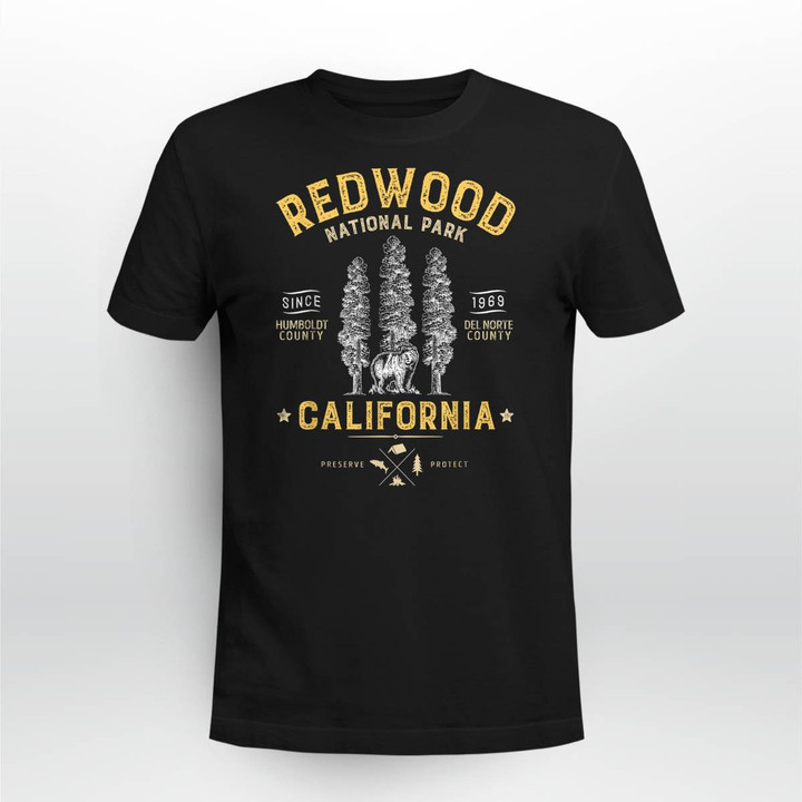 Redwood National Park Shirt Vintage California Bear
