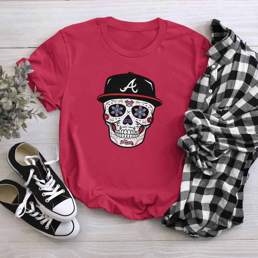 Sugar Skull Los Bravos Atlanta Braves shirt - Teecheaps