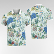 Golf Shirt - The Floral Polo T-Shirt - Barely Green