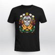Flower Guitar Skull Day of the Dead T-Shirt Gifts Mariachi