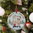 Funny Santa Couple Want To Grow Old With You Ornament