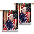American Cattle Dog ( Red Coat) Flag Merry Christmas