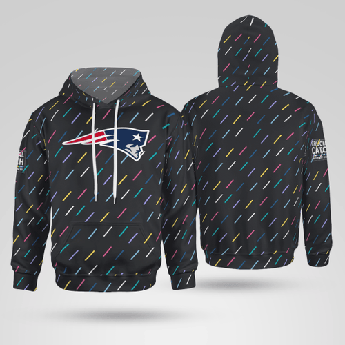 New England Crucial Catch 2021 Hoodie (100% Donation National Breast Cancer Foundation)