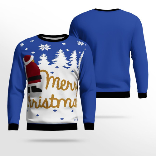 Santa Claus Pee Merry Christmas 2022 Ugly Sweater