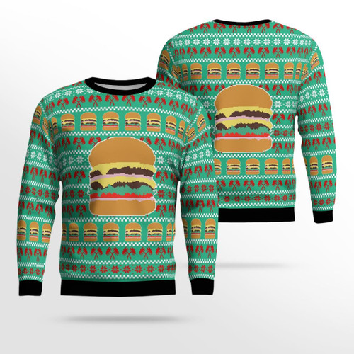 Burger Ugly Christmas Sweater