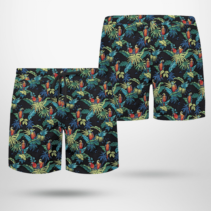 Max Payne 3 Shorts Tropical Parrots Hawaiian
